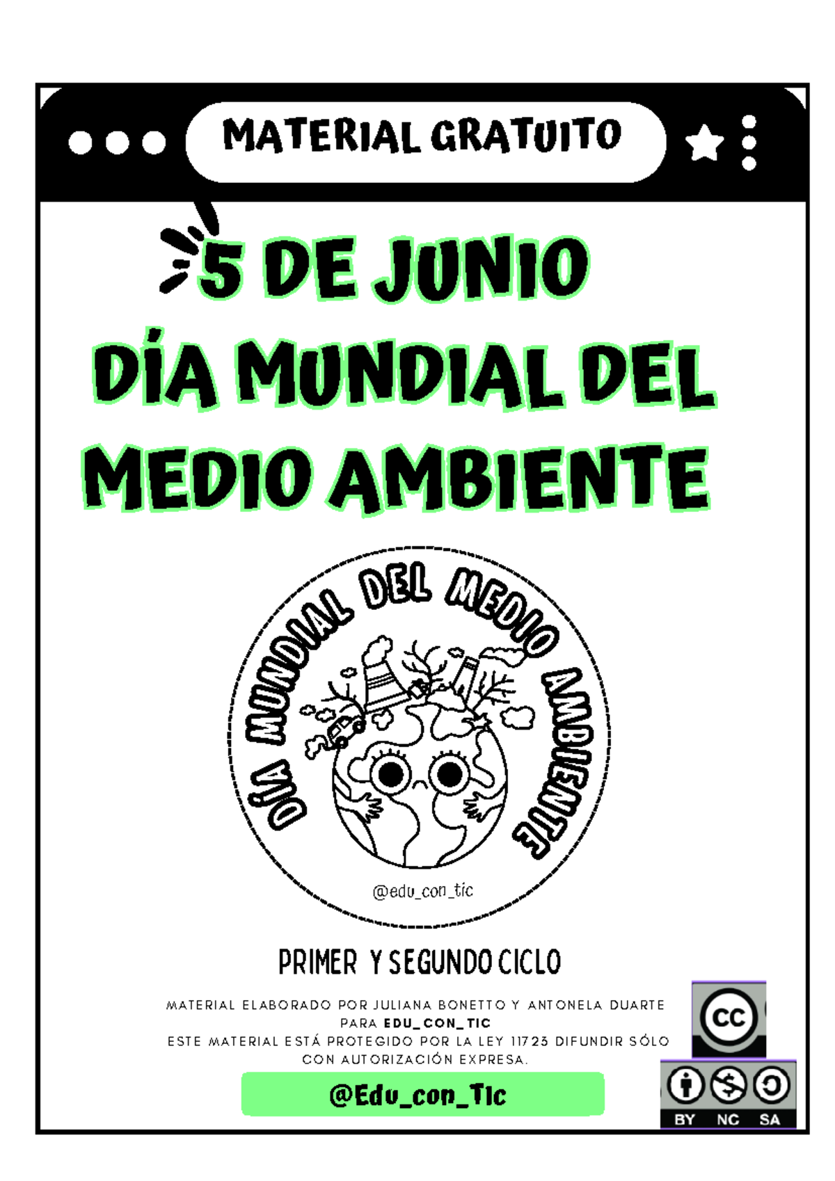 5 de junio Día Mundial del Medio Ambiente - 5 DE JUNIO DÍA MUNDIAL DEL ...