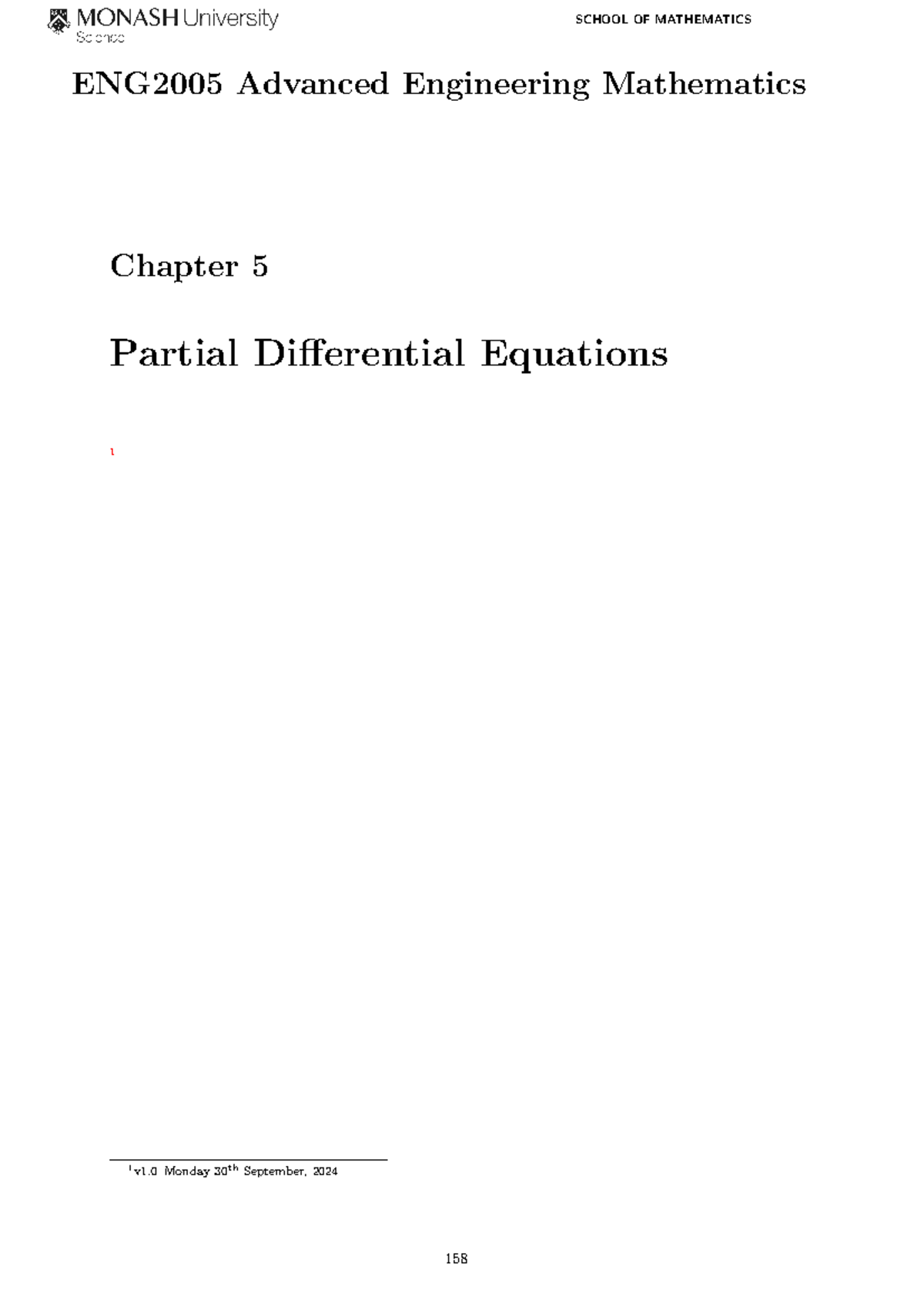 ENG2005 Lecture Notes Book 10 - Chapter 5 Partial Differential ...