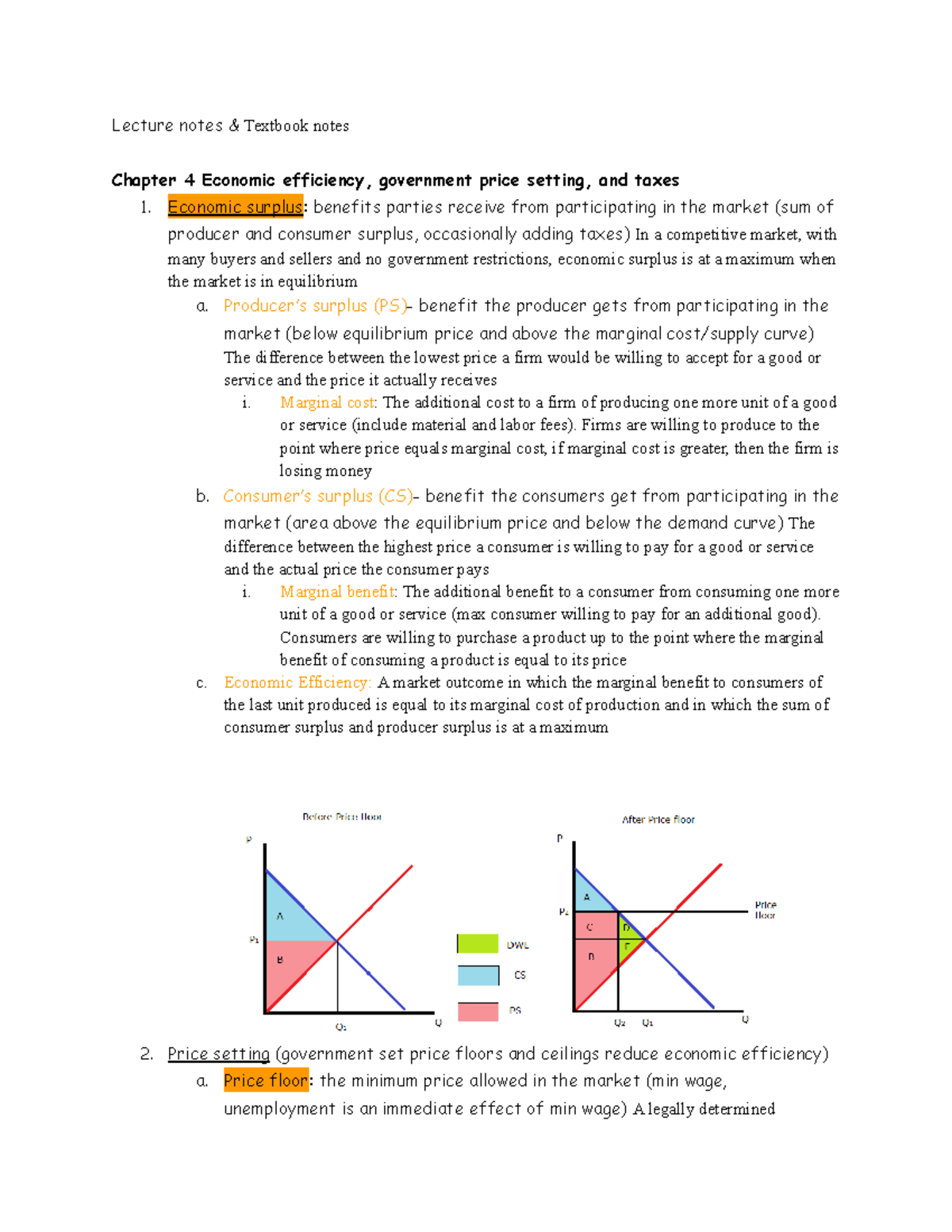Chapter 4- Baltrusaitiene’s Eco 001 lecture notes & Textbook notes ...