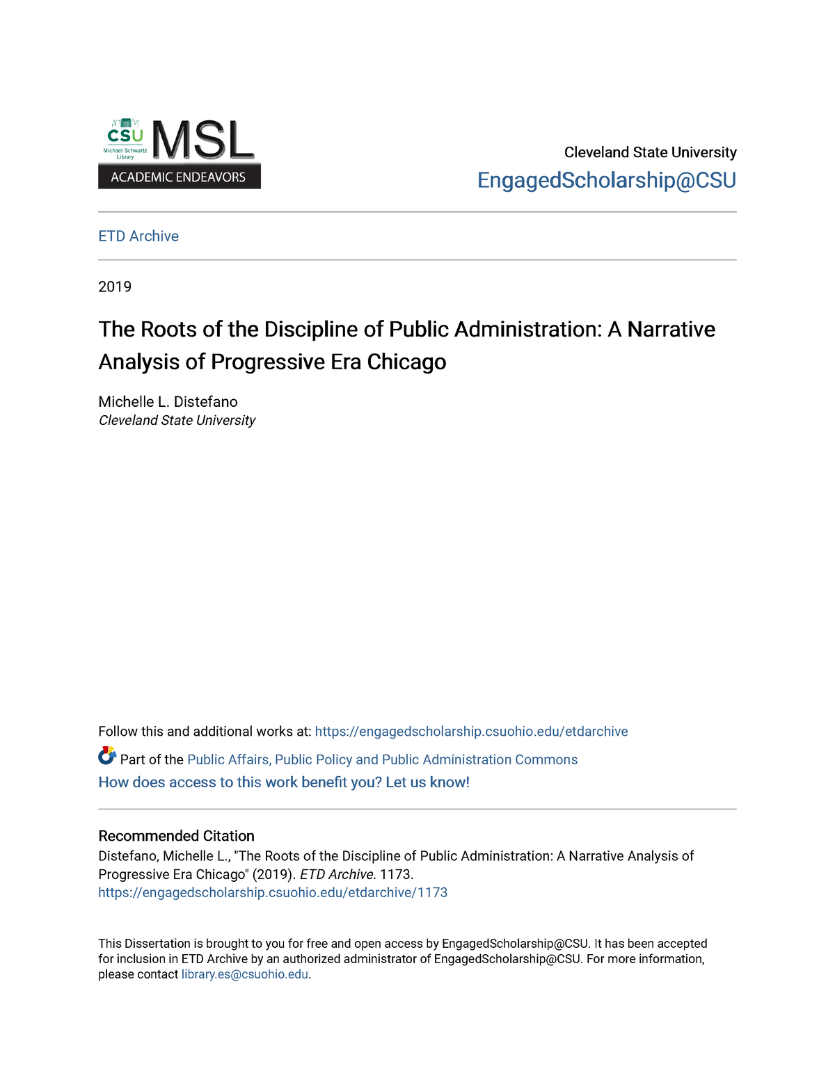 sample thesis on public administration