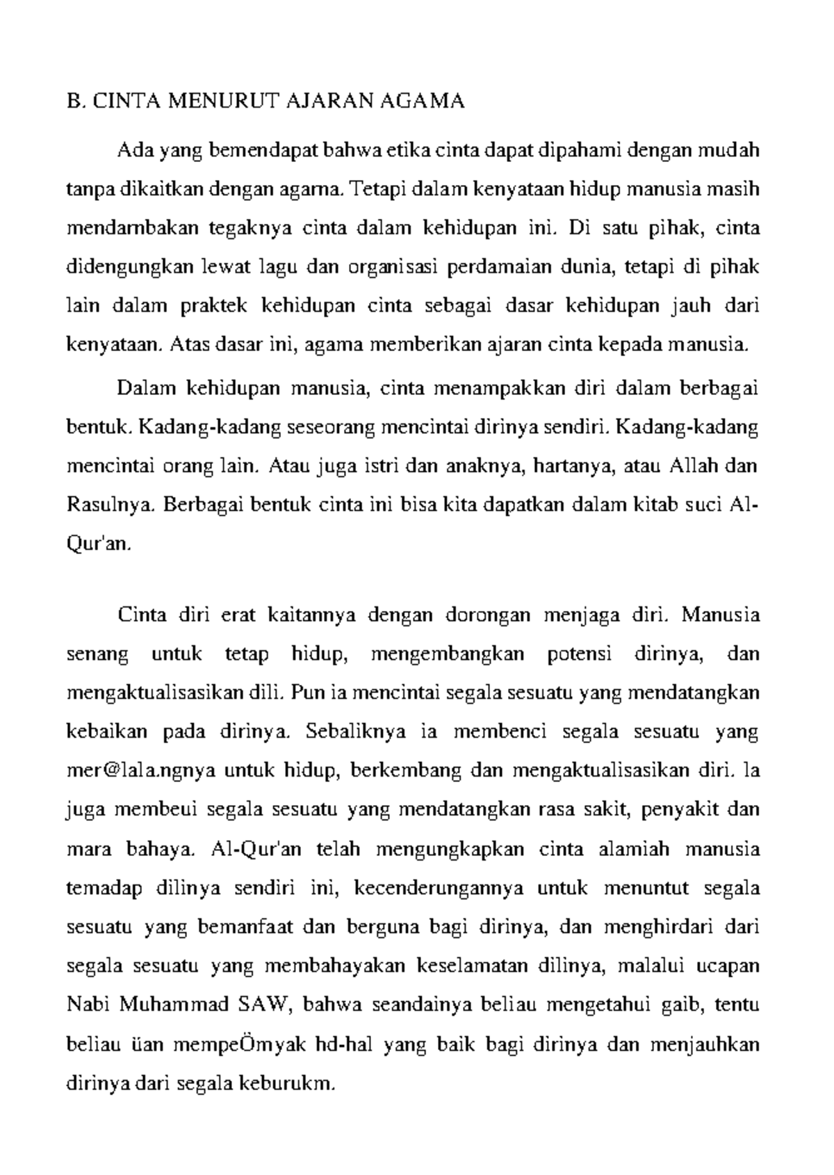 3. Ilmu Budaya Dasar Manusia Dan Cinta Kasih - B. CINTA MENURUT AJARAN ...