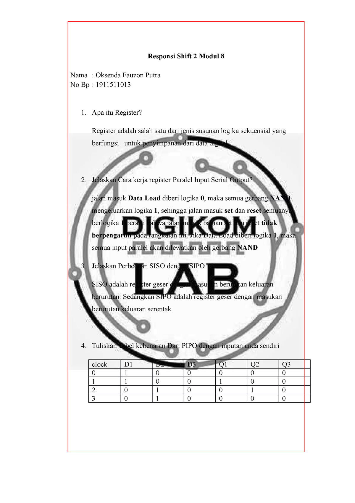 1911511013 Modul 8 Responsi - Responsi Shift 2 Modul 8 Nama : Oksenda ...