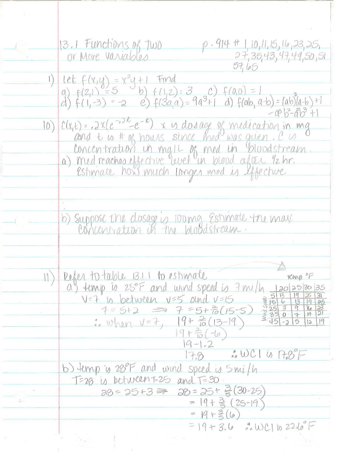 13 1 Functions of Two or More Variables - MATH 316 - Studocu