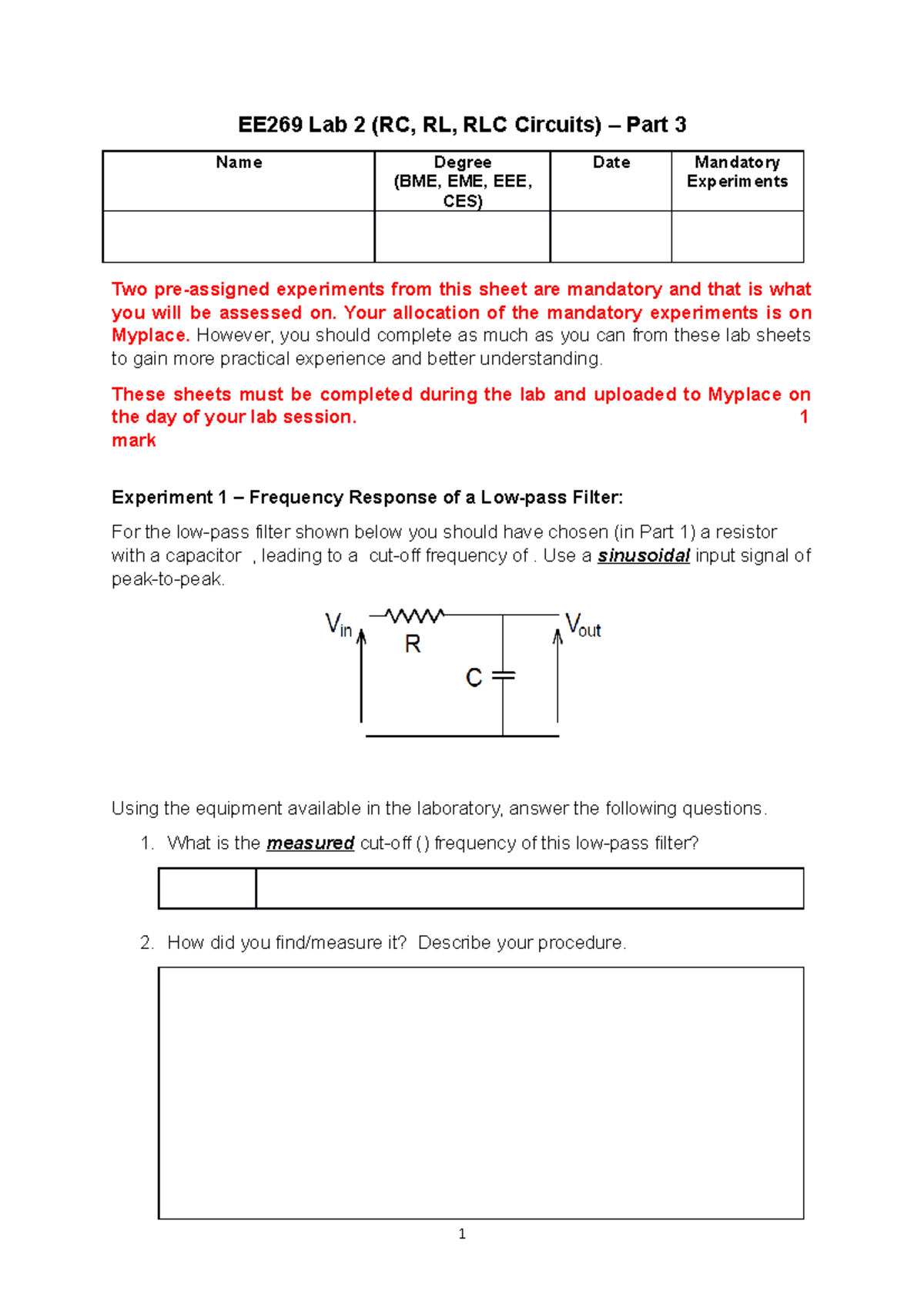 Rc Lc And Rlc Circuits at Sandra Mathers blog