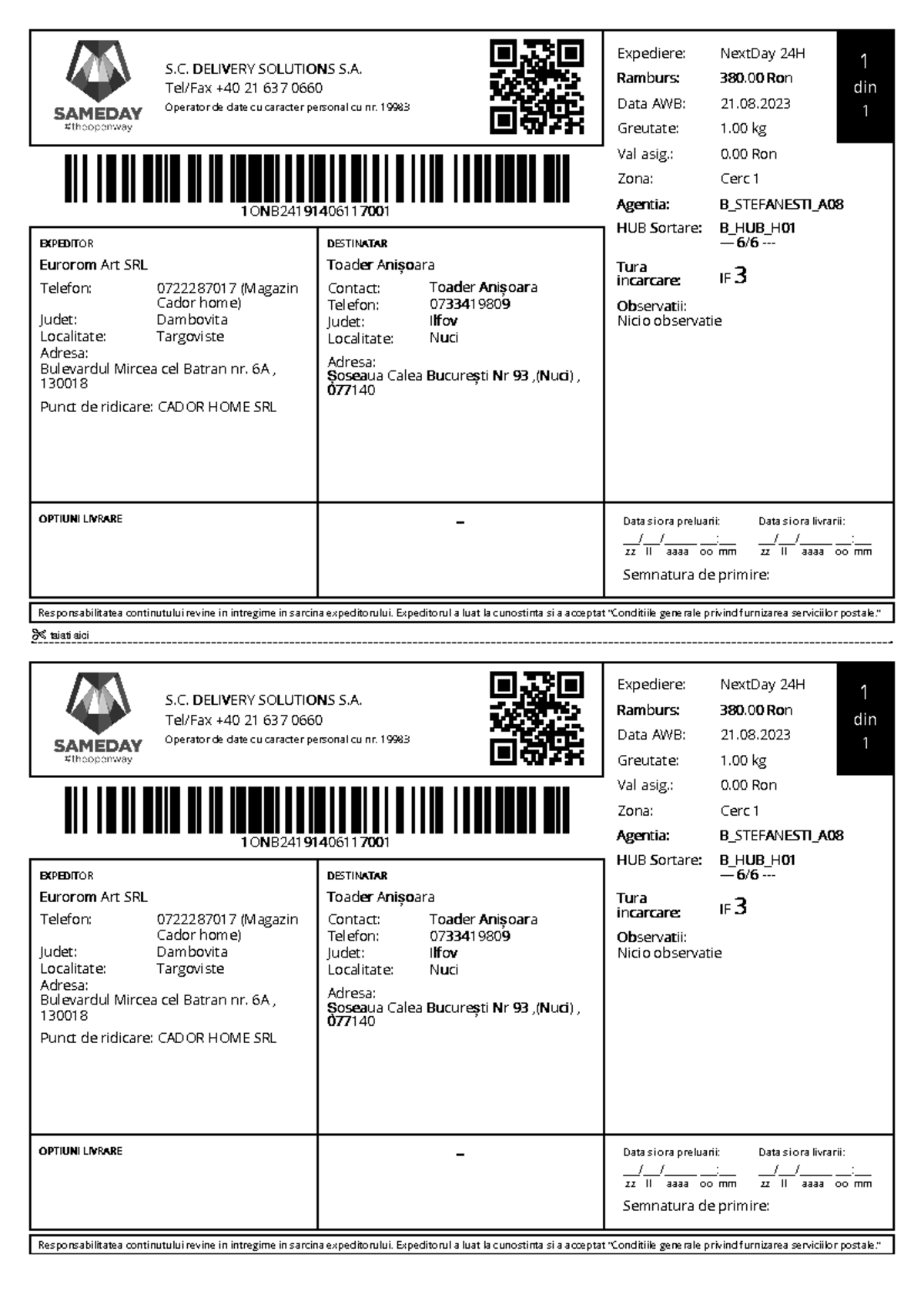 44177-AWB - VSAFDA SF WE VFSDF S - S. DELIVERY SOLUTIONS S.A.S ...