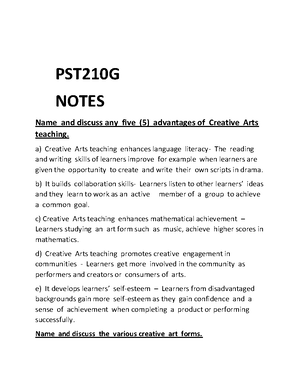 [Solved] Create a visually appealing Creative Arts worksheet ...