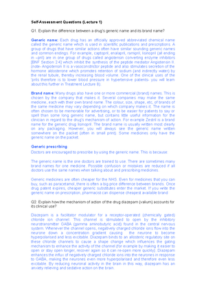 Prescribing safety assessment (PSA) revision notes - 1 PRESCRIBING ...