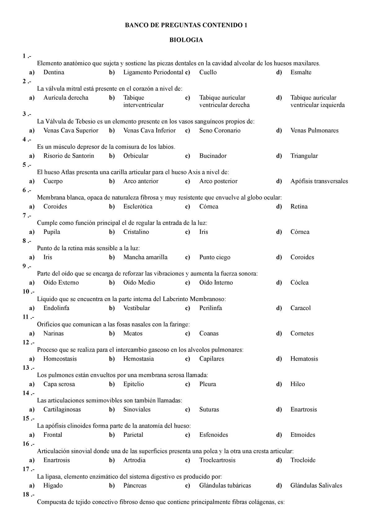 Biologia - 8777777777777777777 - A) B) C) D) A) B) C) D) A) B) C) D) A ...