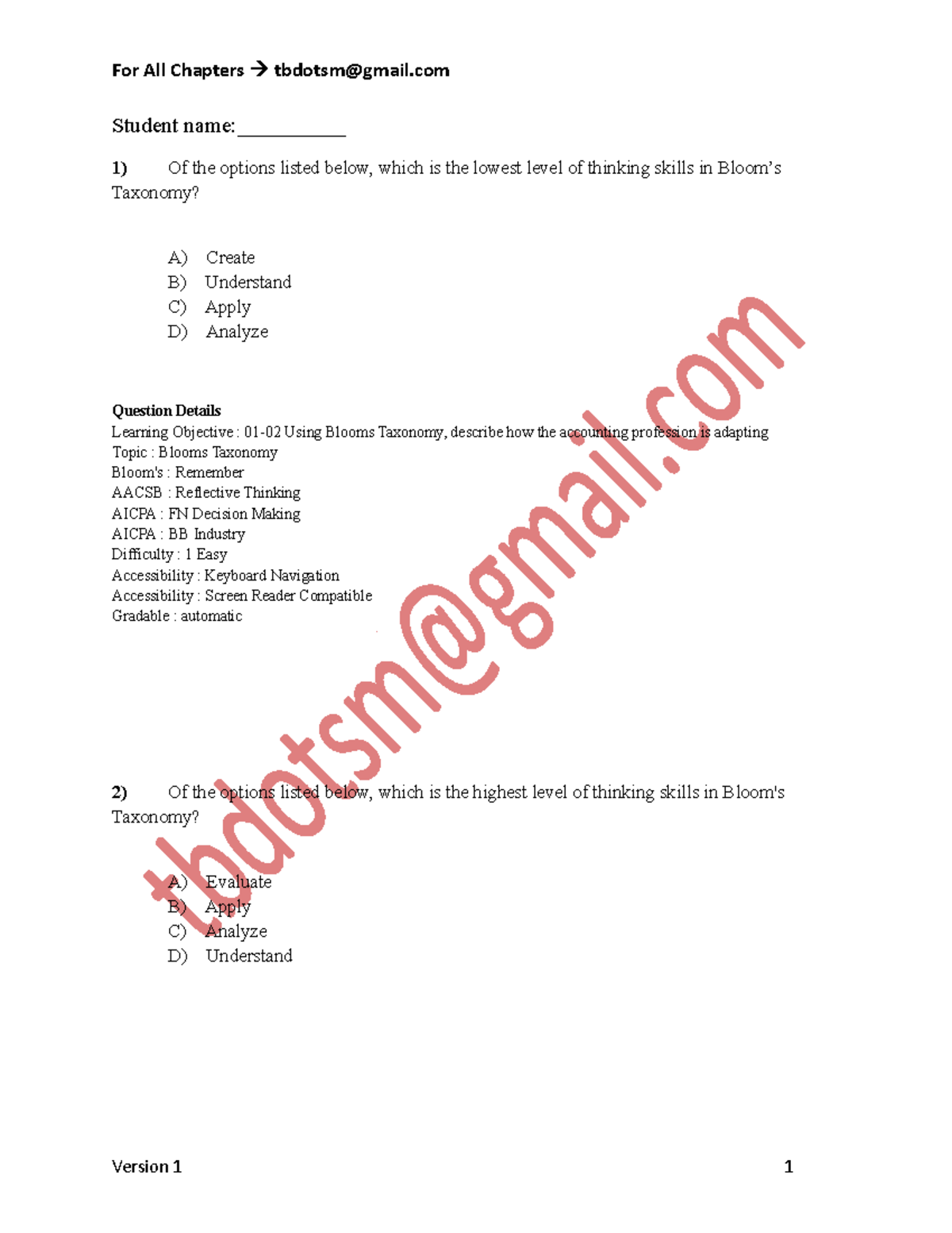 Test bank Solution Manual For Introduction to Data Analytics for ...