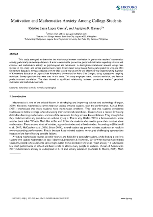 Performance in Senior High School Mathematics through the Learner ...