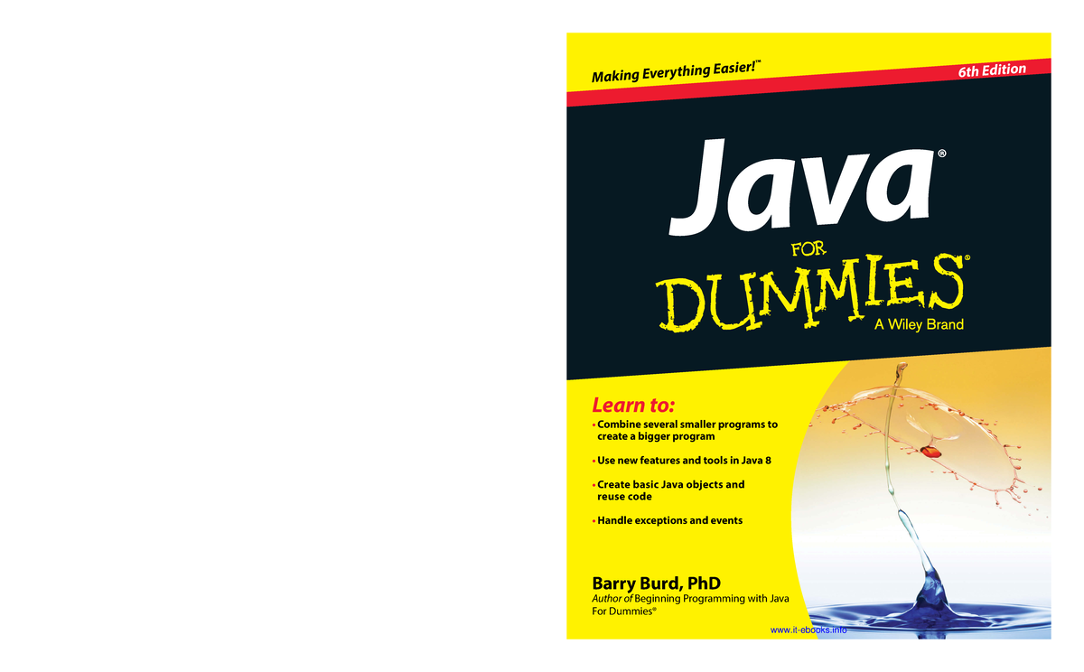 Beginning programming with java for dummies - Barry Burd, PhD Author of ...