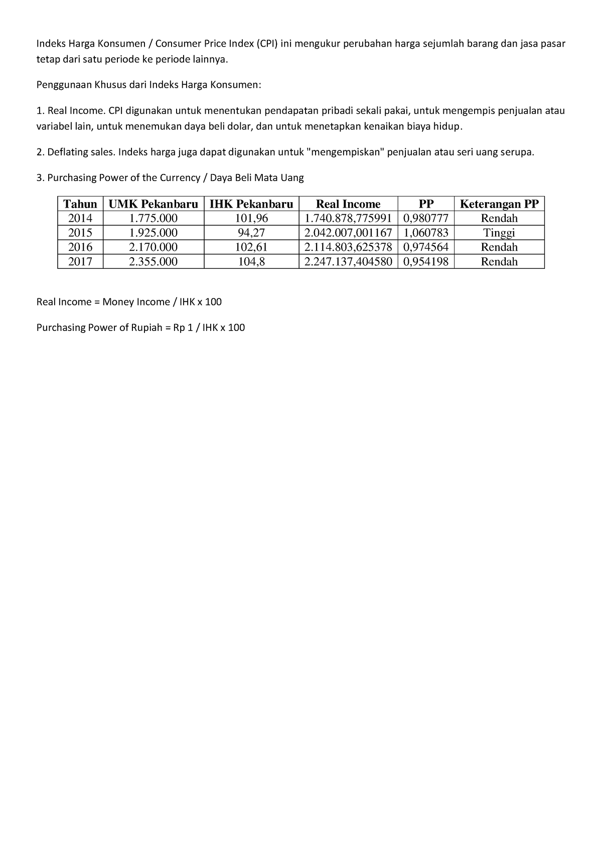 Statistik Bisnis Sem 3 Pertemuan 8 - Indeks Harga Konsumen / Consumer ...