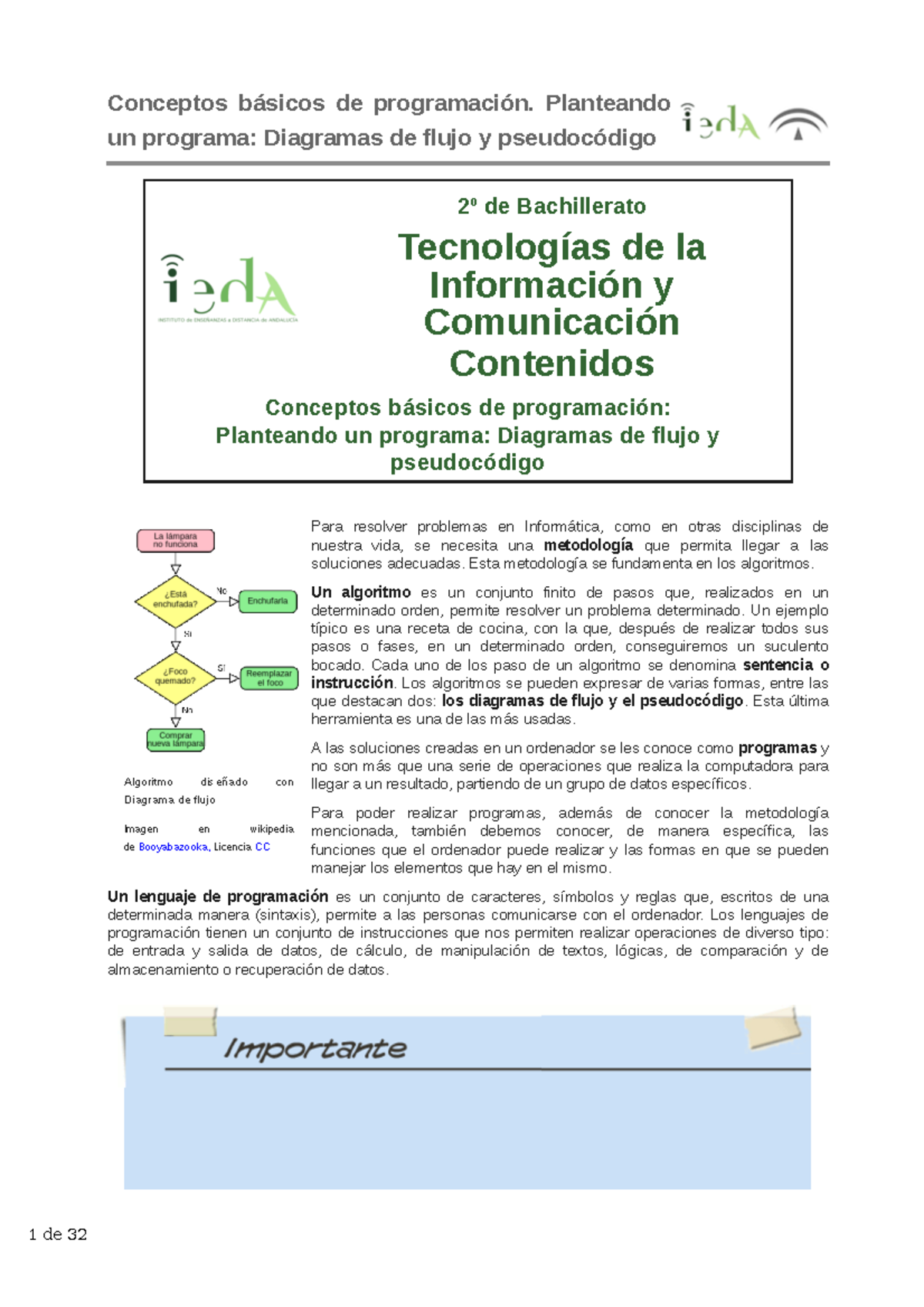 Conceptos basicos de programacion - Planteando un programa: Diagramas ...