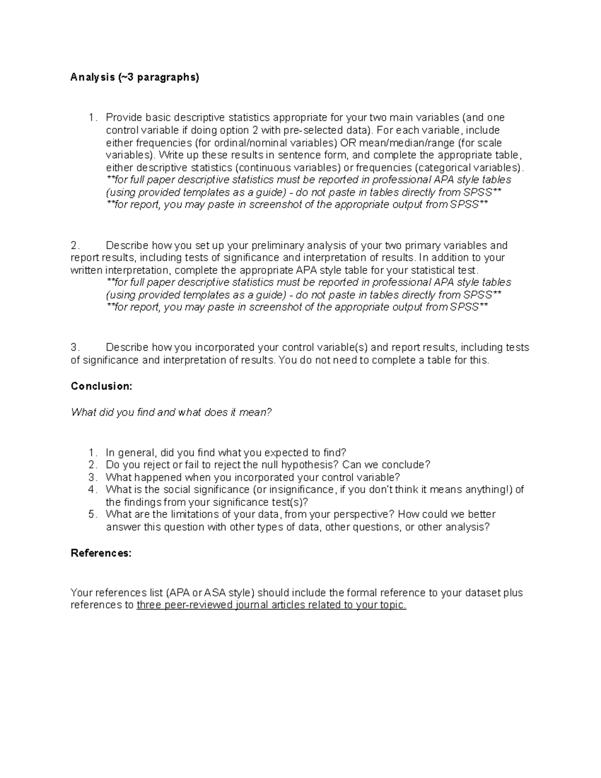 Soc 308 6 - coding directions for SPSS - Analysis (~3 paragraphs ...