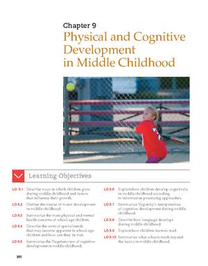 Ch 7 - Textbook - 228 Chapter 7 Physical and Cognitive Development in ...