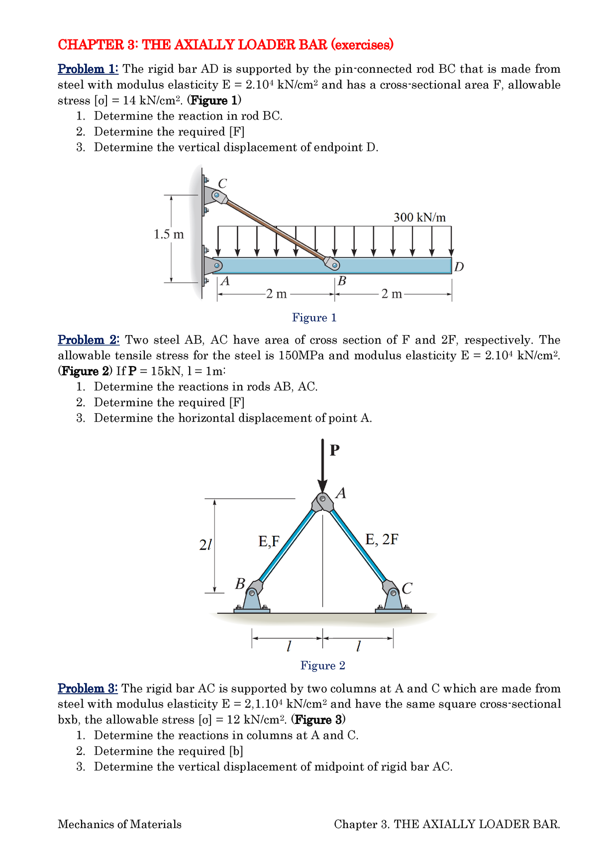 Chapter 3 - Perfect - CHAPTER 3 : THE AXIALLY LOADER BAR (exercises ...