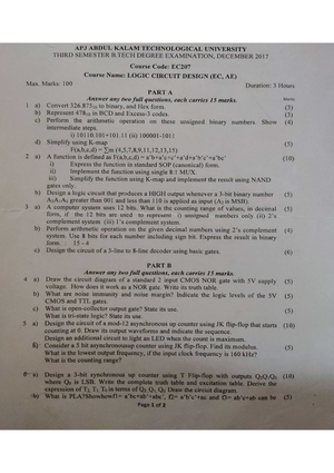 CST-203 LSD, Dec 2020 - Logic System Design - C Reg No ...