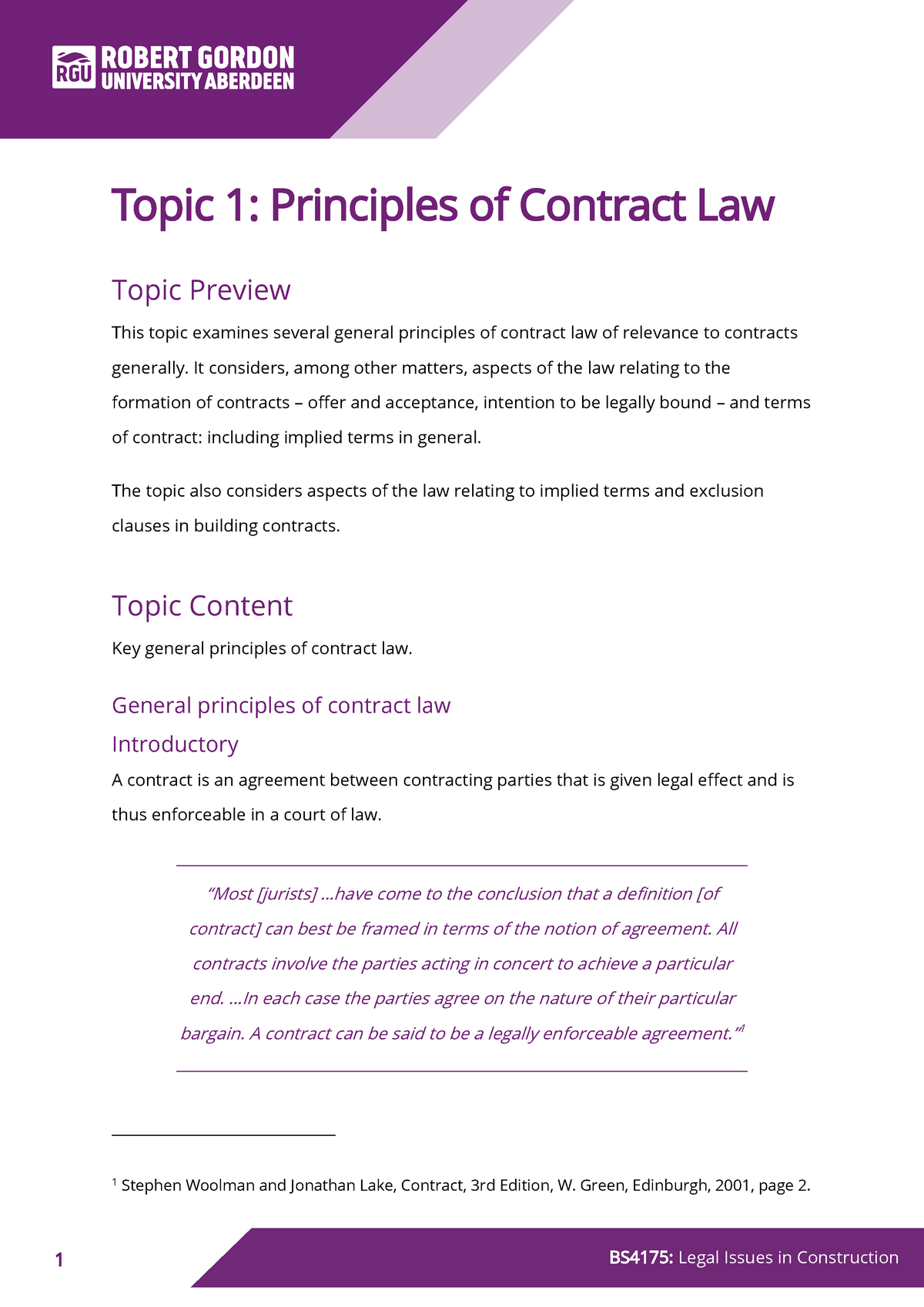 research topics in contract law