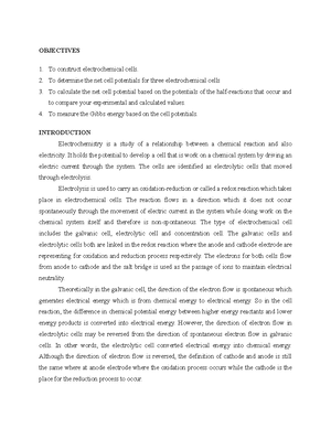 LAB 3 Experiment Jotter - CHM 431: PHYSICAL CHEMISTRY PRE-LAB ...