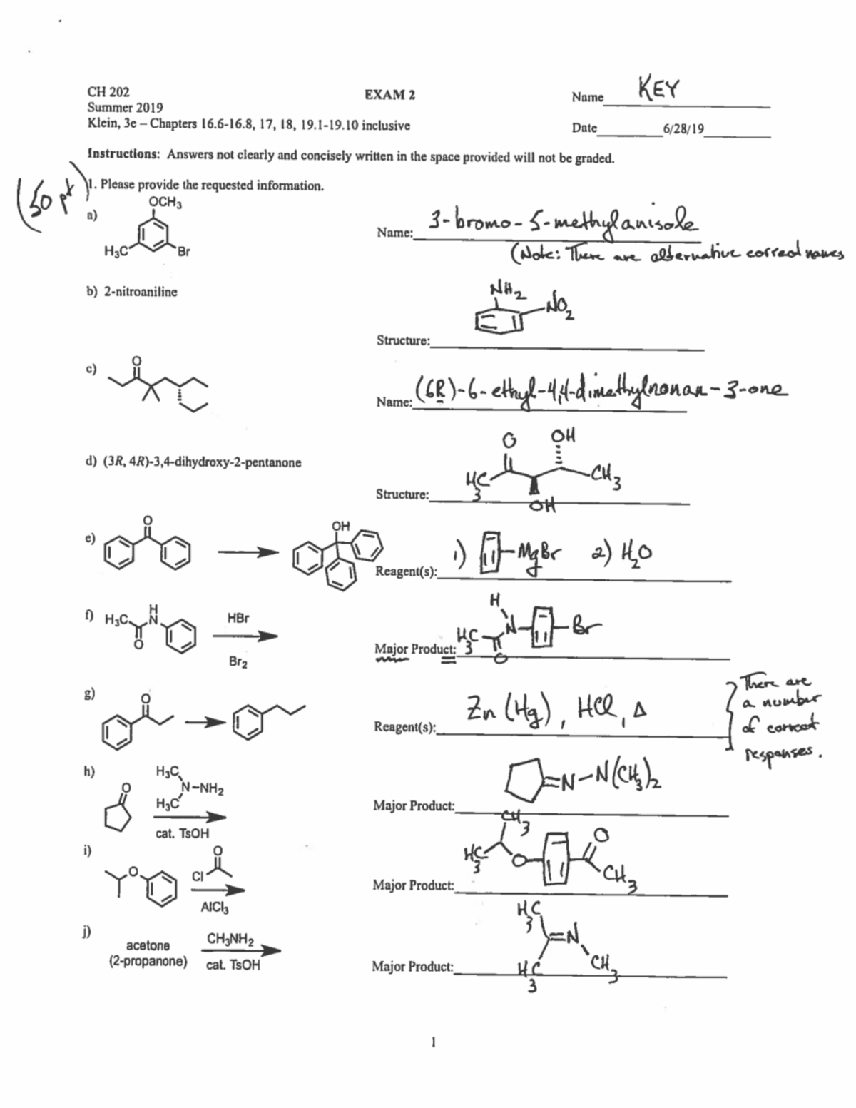 202 - hardcopy exam with answers - CH 202 - Studocu