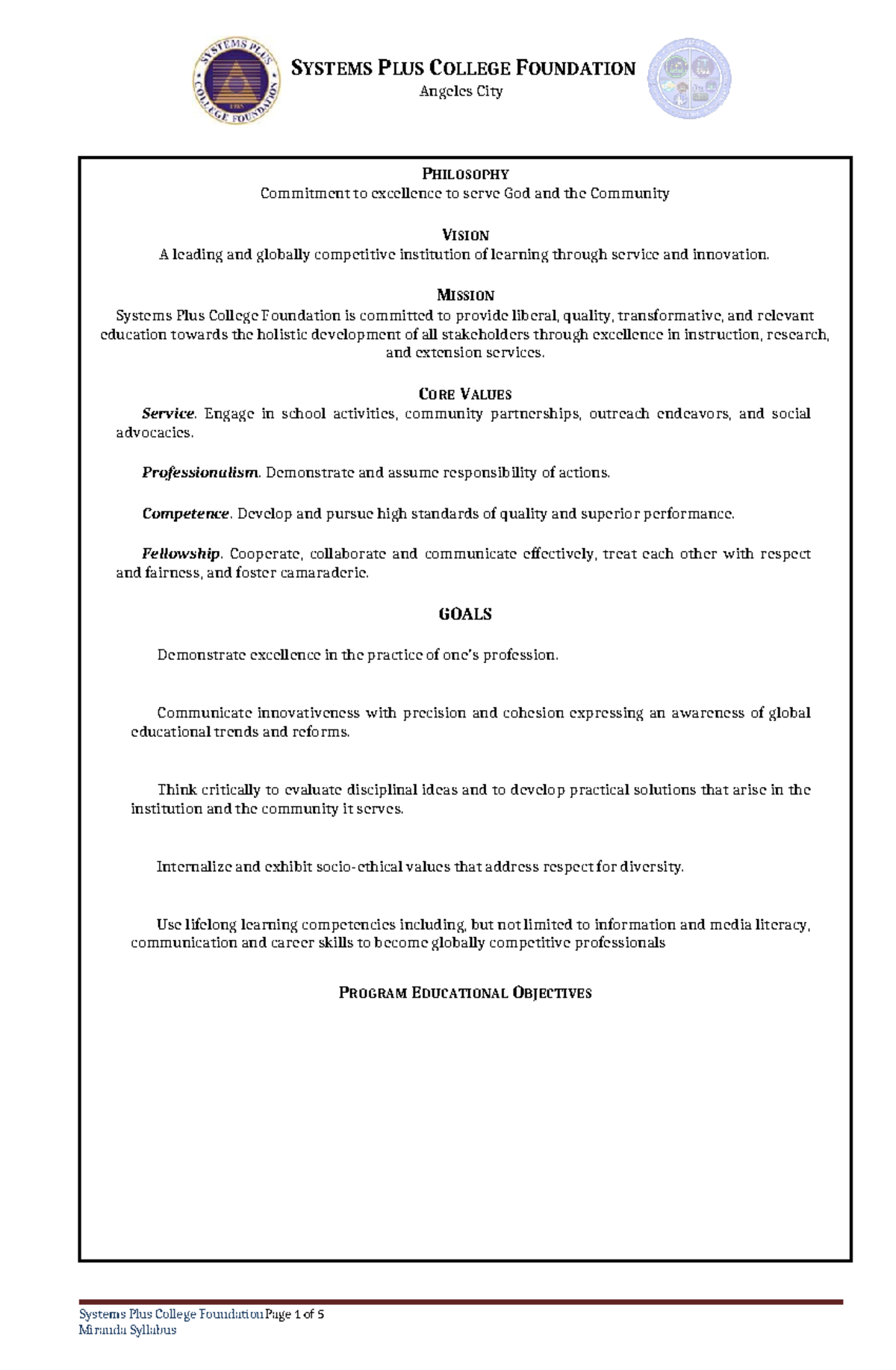 CAA-Syllabus - CAA-Syllabus ART APRRECIATION NOTES - SYSTEMS PLUS ...