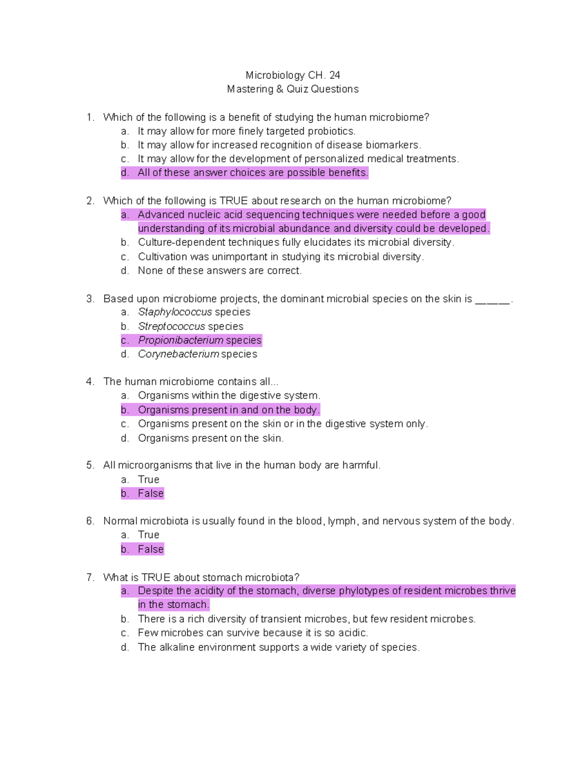 Mastering Micro Chapter 24 - Microbiology CH. 24 Mastering & Quiz ...