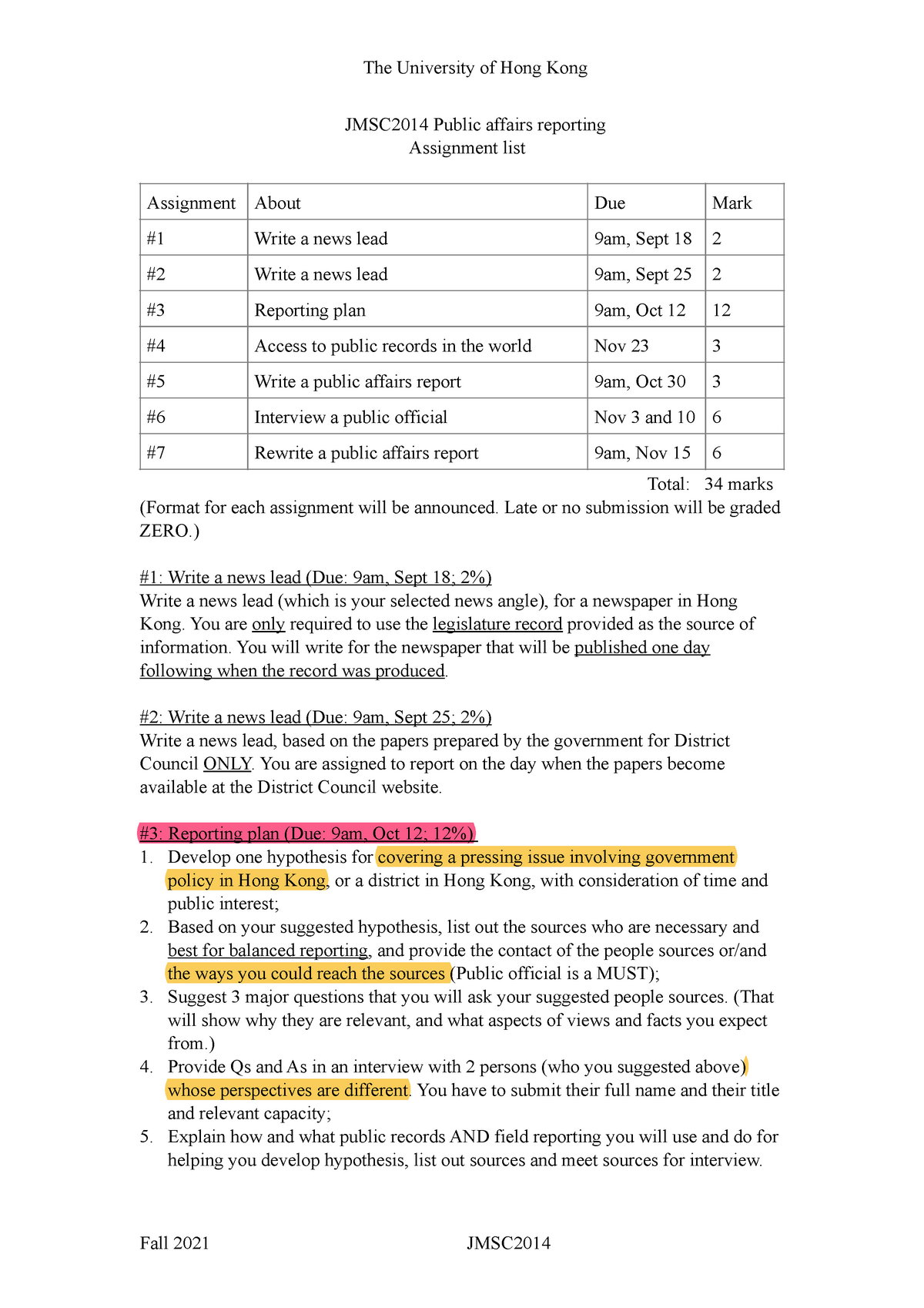 assignment plan hong kong