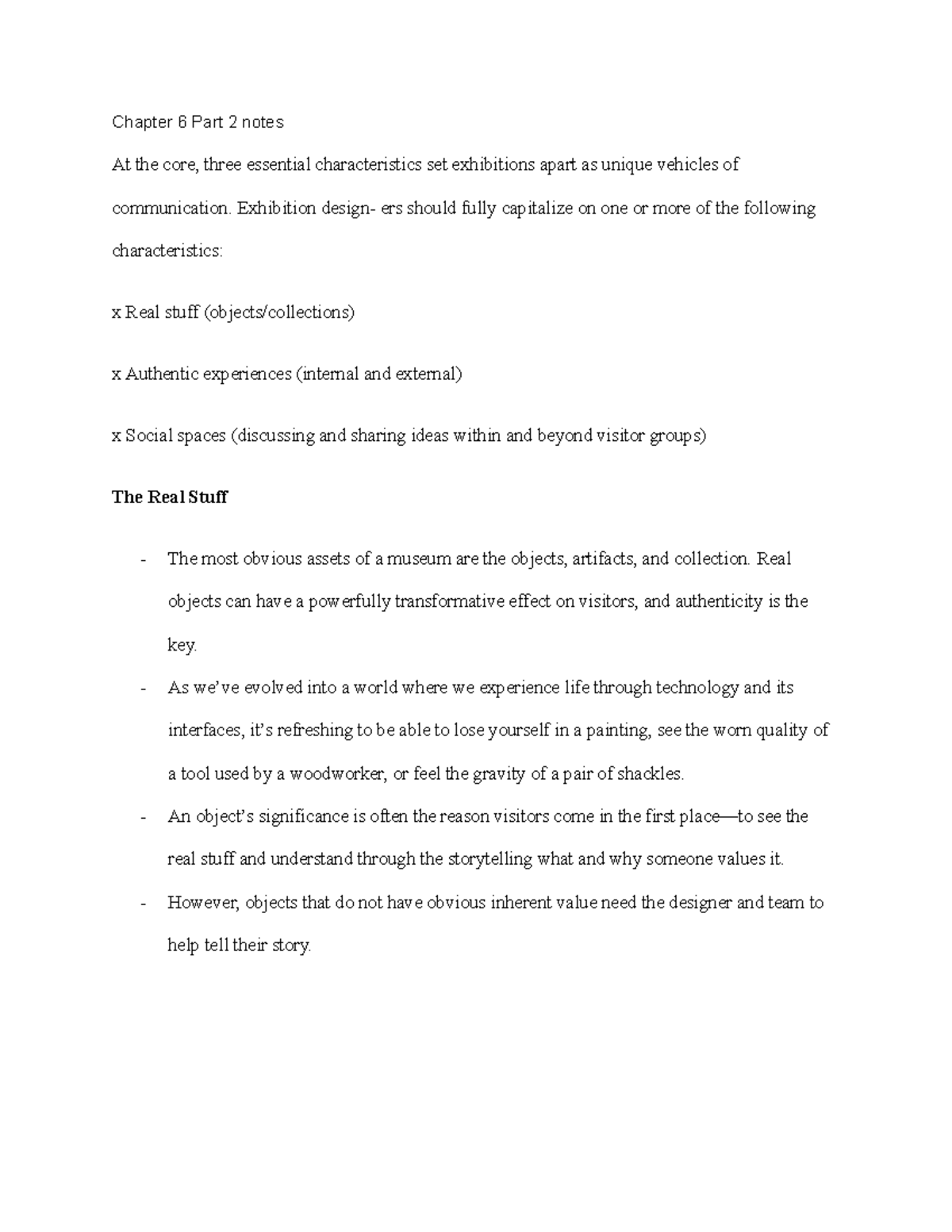 Chapter 6 Part 2 notes - Chapter 6 Part 2 notes At the core, three ...