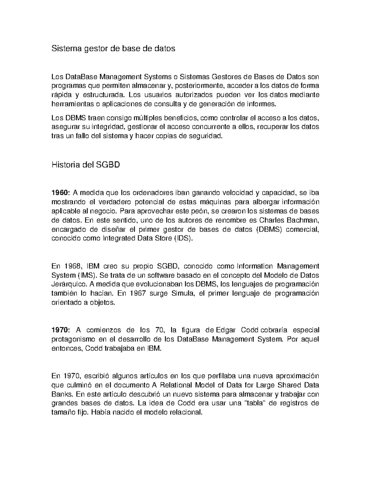 Sistema gestor de base de datos - Los usuarios autorizados pueden ver ...