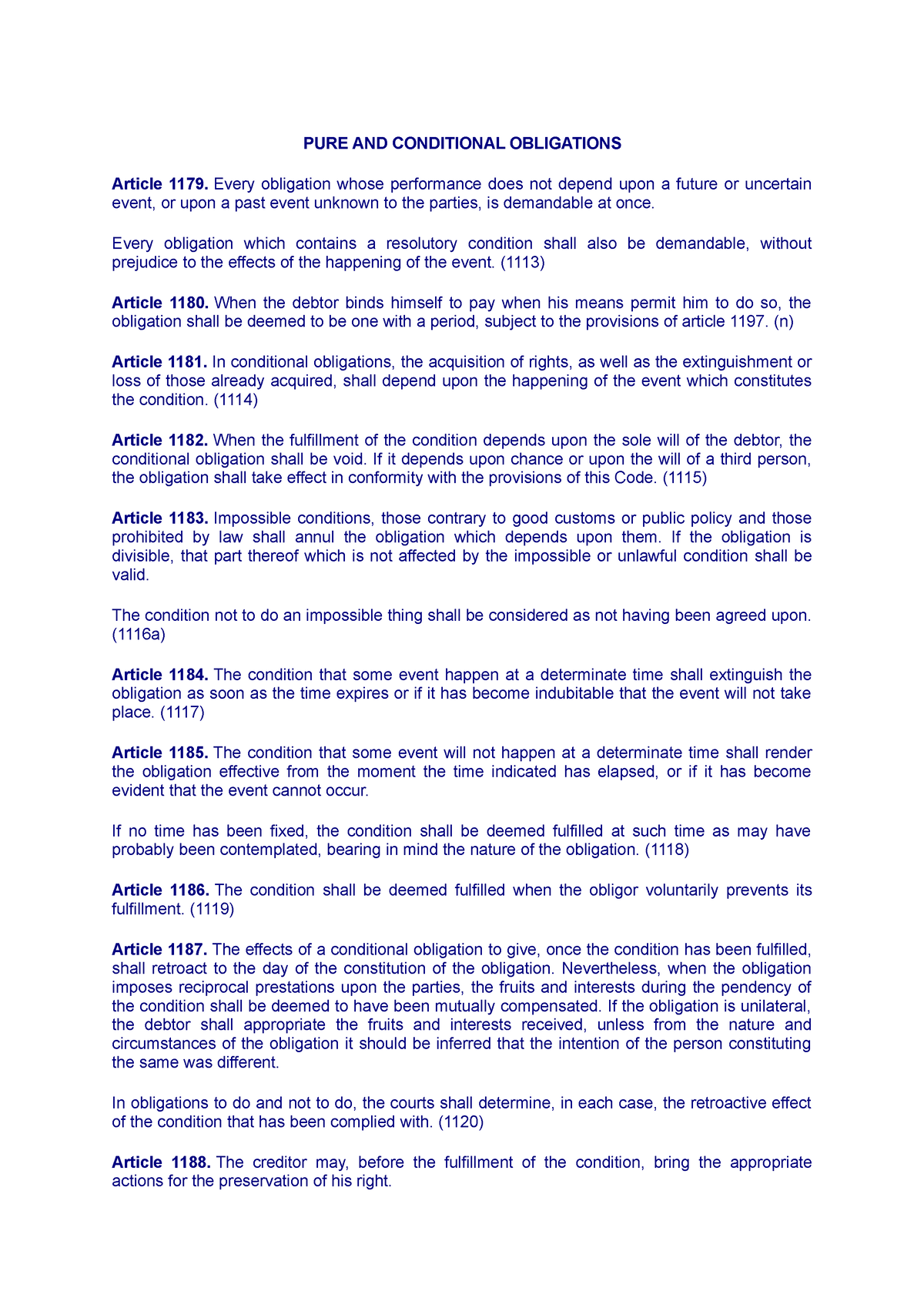 Pureandconditionalobligations - PURE AND CONDITIONAL OBLIGATIONS ...