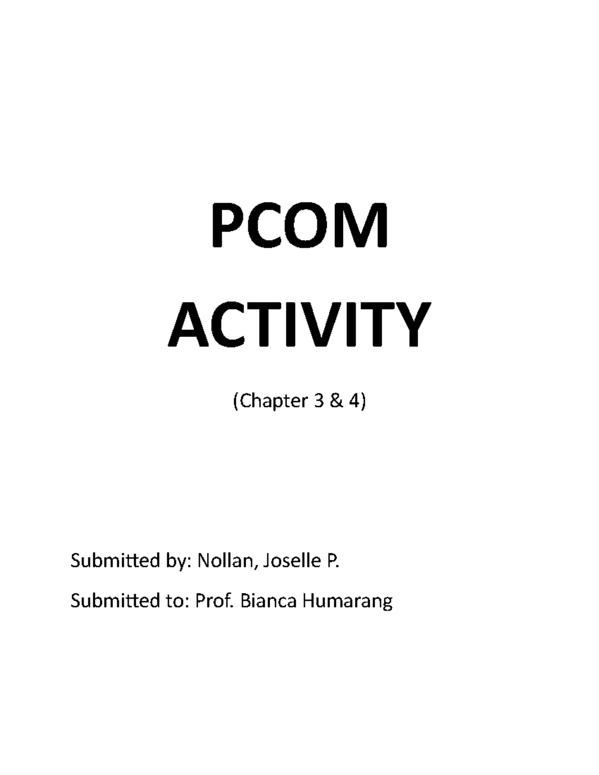 ActivityWPS Office ACTIVITY (Chapter 3 & 4) Submitted by