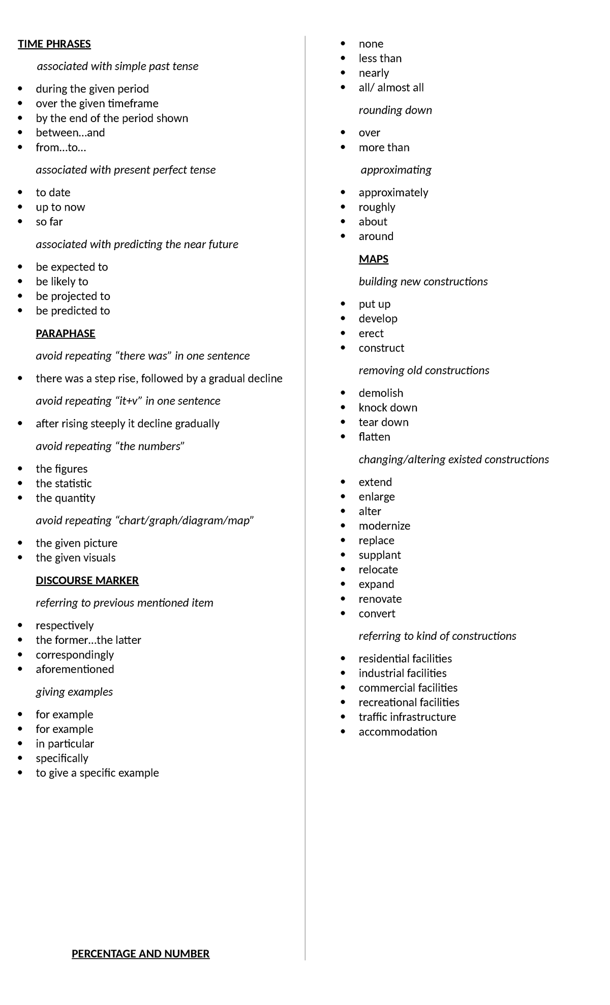 TIME Phrases - ielts writing vocabulary - TIME PHRASES associated with ...