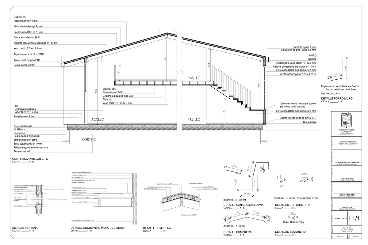 07 Corte Escantillón - sistema constructivo madera - PASILLO PASILLO ...