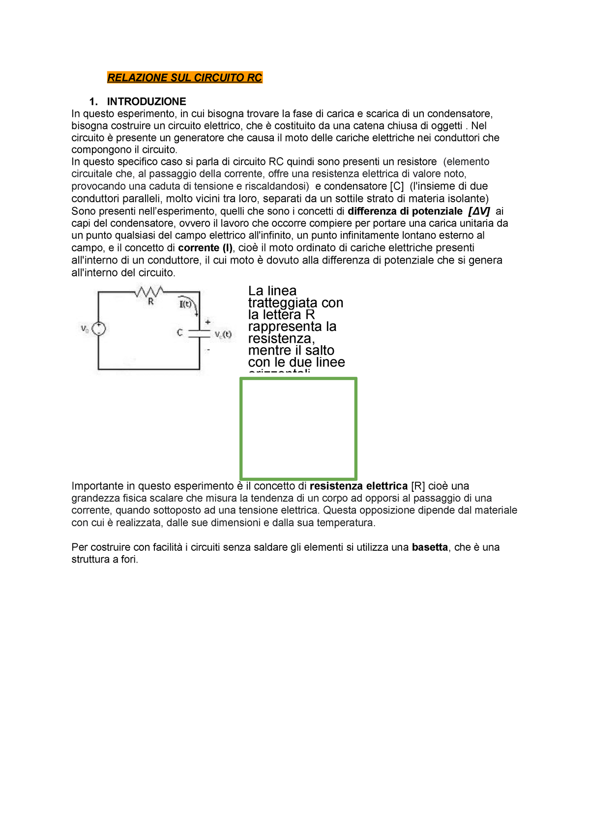 Costruire una resistenza elettrica