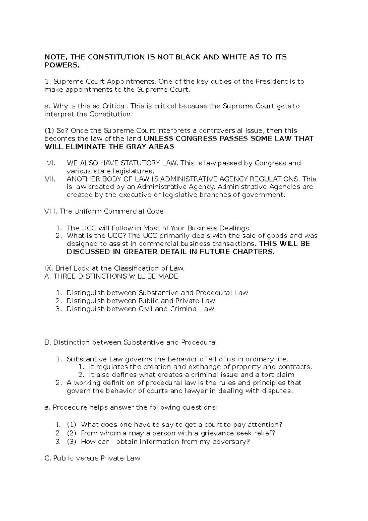 Chapter 1 Law Method 3 Lecture Notes 3 Note The Constitution Is Not Black And White As To Chapter 1 Law Method 3 Lecture Notes 3 Note The Constitution Is Not Black And White As To