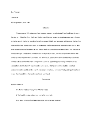 3-3 Milestone Vector Data Structure Pseudocode - Dan Peterson 3-3 ...