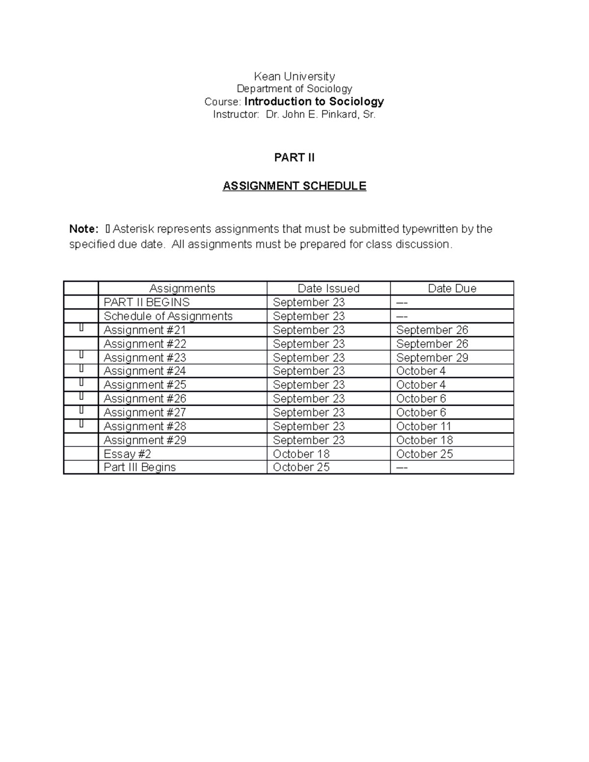 25a-intro-to-sociology-part-ii-assignment-schedule-kean-university
