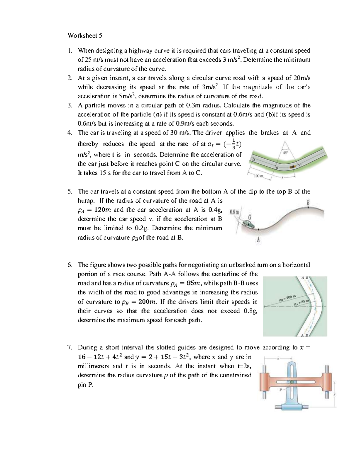 Worksheet 5 and 6 - Its reading material for students - Mechanical ...