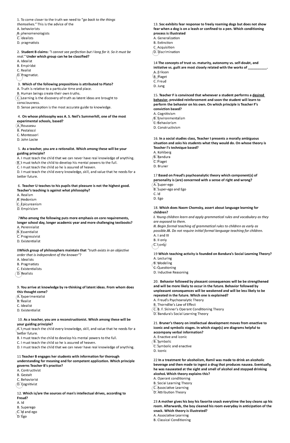 11-prof-ed - Prof Ed Reviewer - To Come Closer To The Truth We Need To ...