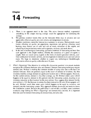 Forecasting Solved Problems-10th Edition - Chapter 14 Forecasting ...