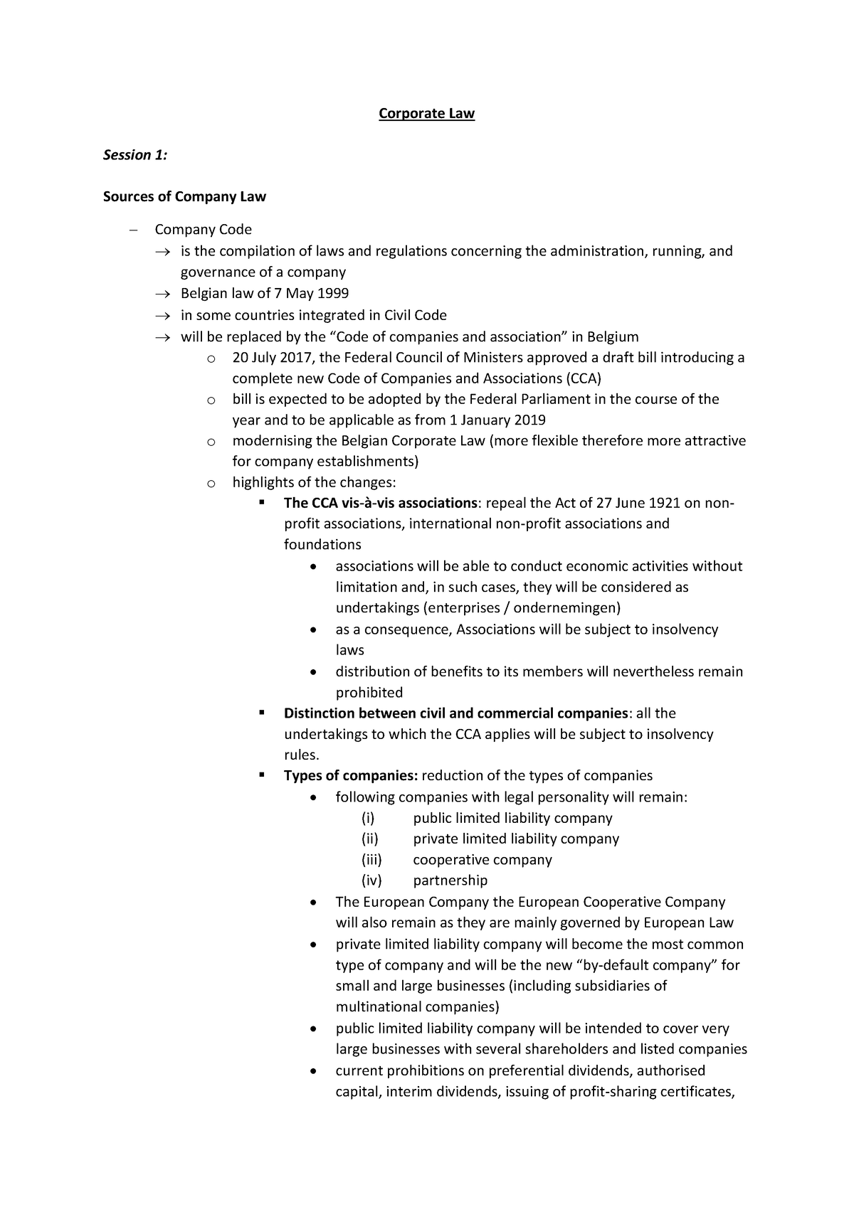 corporate-law-summary-2020-2019-with-added-notes-corporate-law