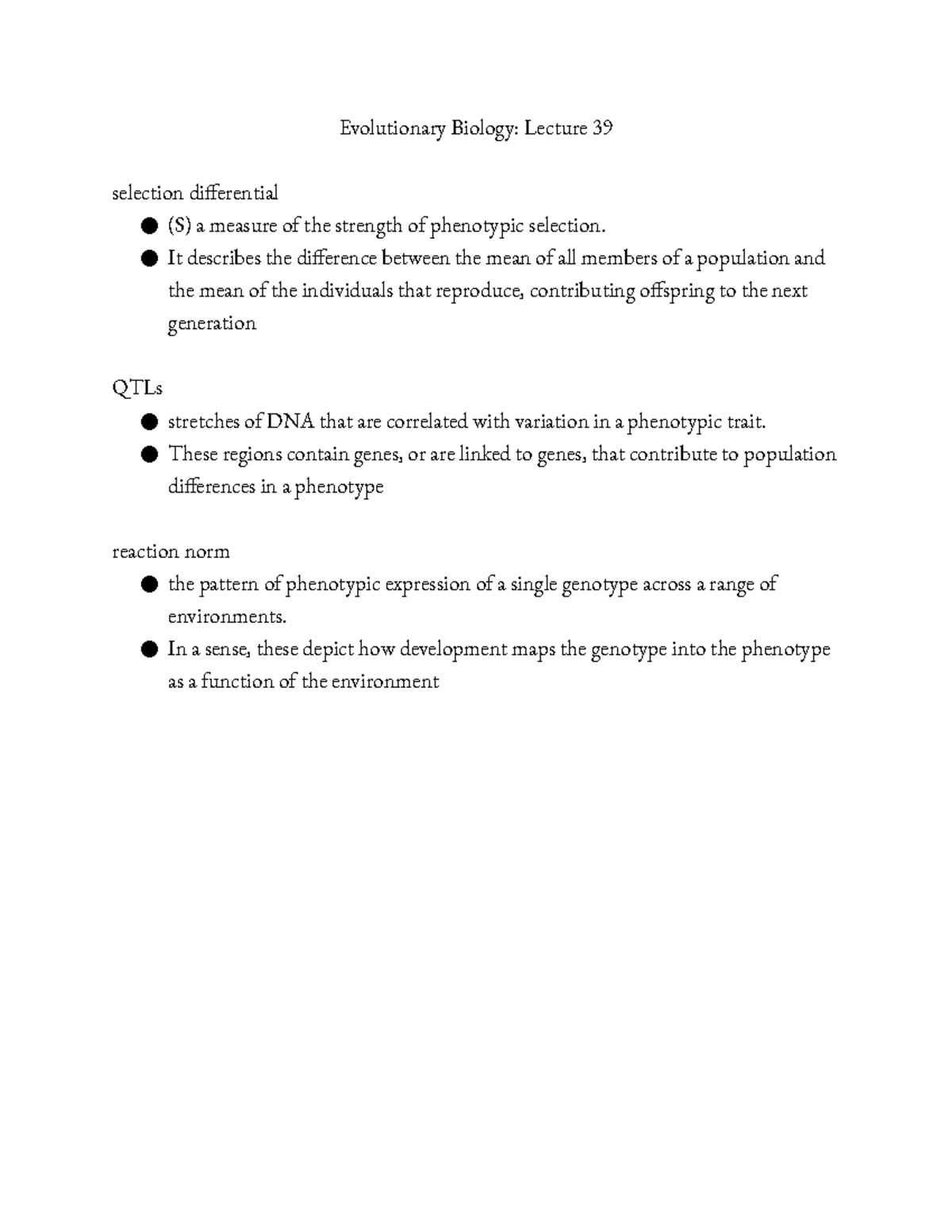 Evolutionary Biology Lecture 39 - It Describes The Difference Between ...