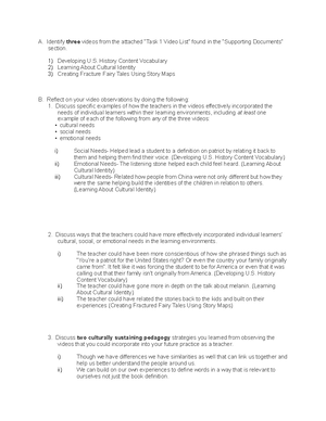 D090 Task 4 - Coursework for course completed in 2021 - Theodore Alan ...