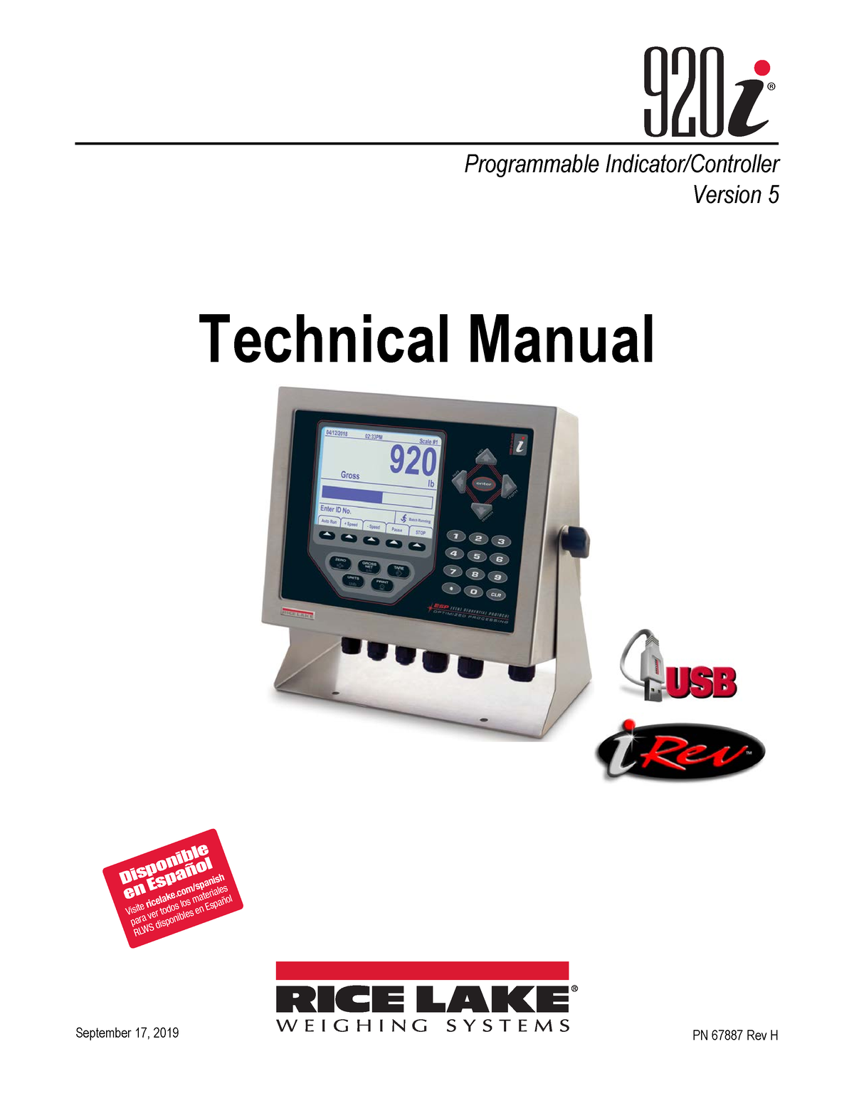 Indicators and Controllers  Rice Lake Weighing Systems