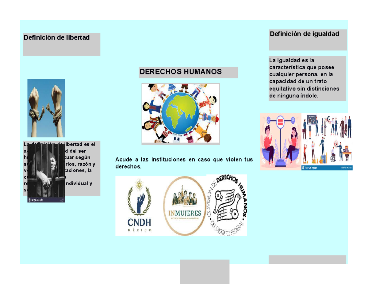 Infografia de los Derechos Humanos - La igualdad es la característica