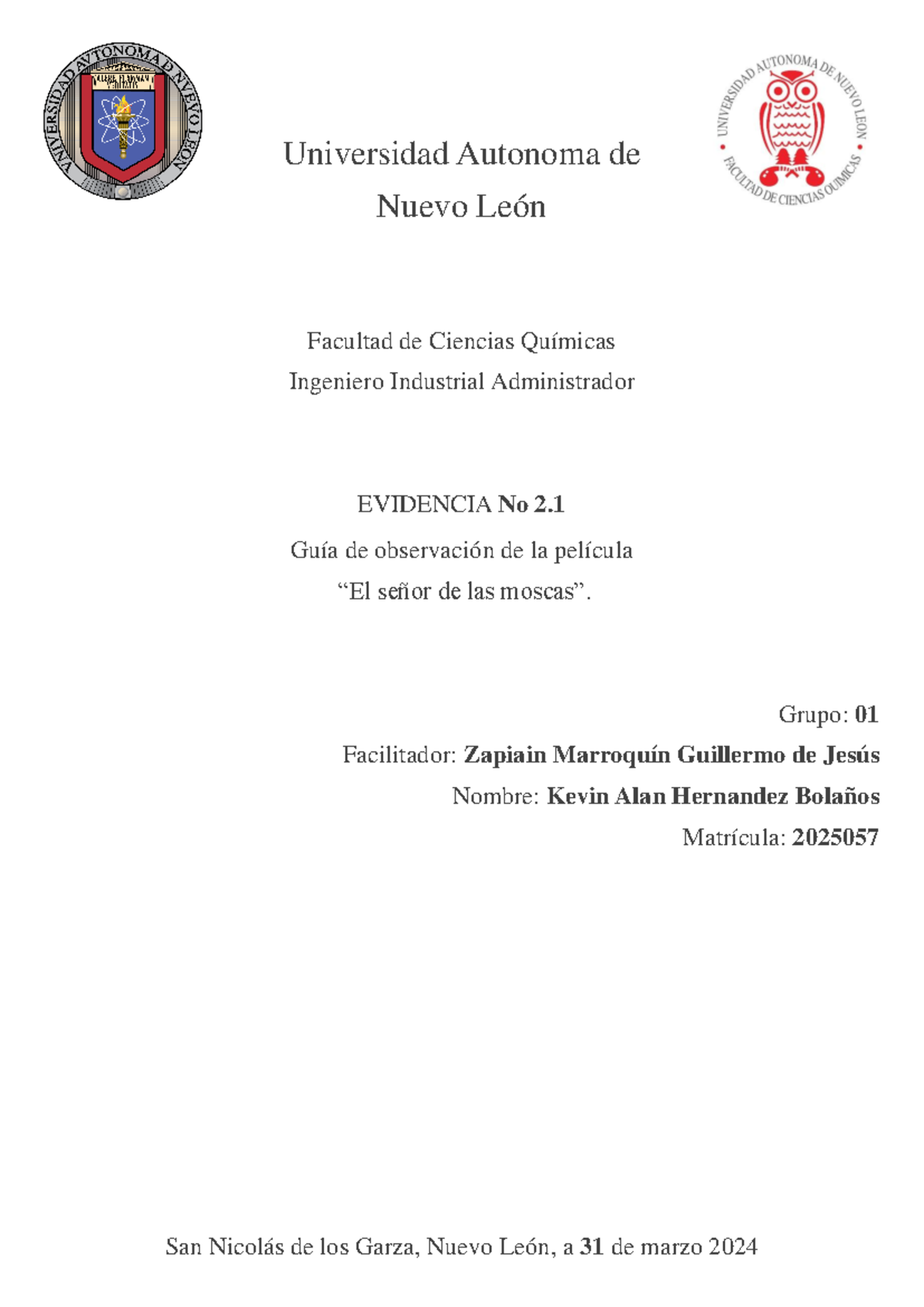 KAHB GPO01 ECL 2 - Universidad Autonoma de Nuevo León Facultad de ...