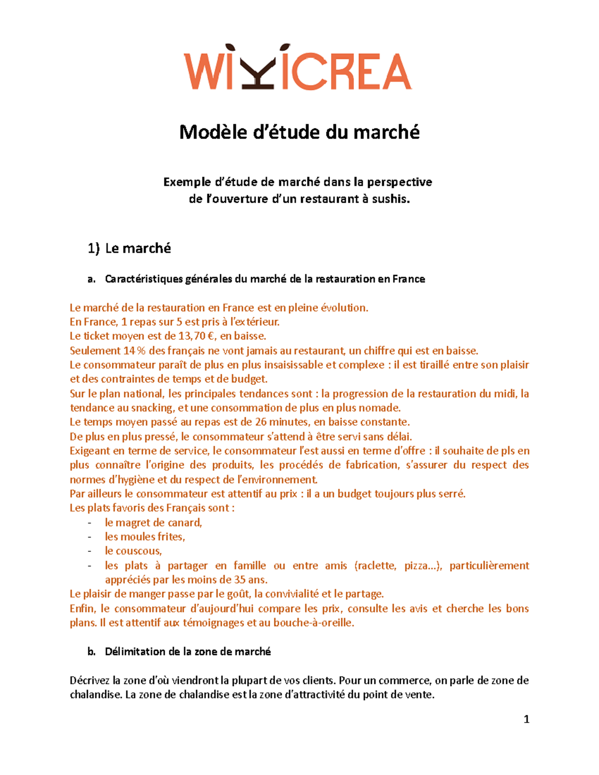 Modele exemple etude marche Word9 - Modèle d’étude du marché Exemple d ...