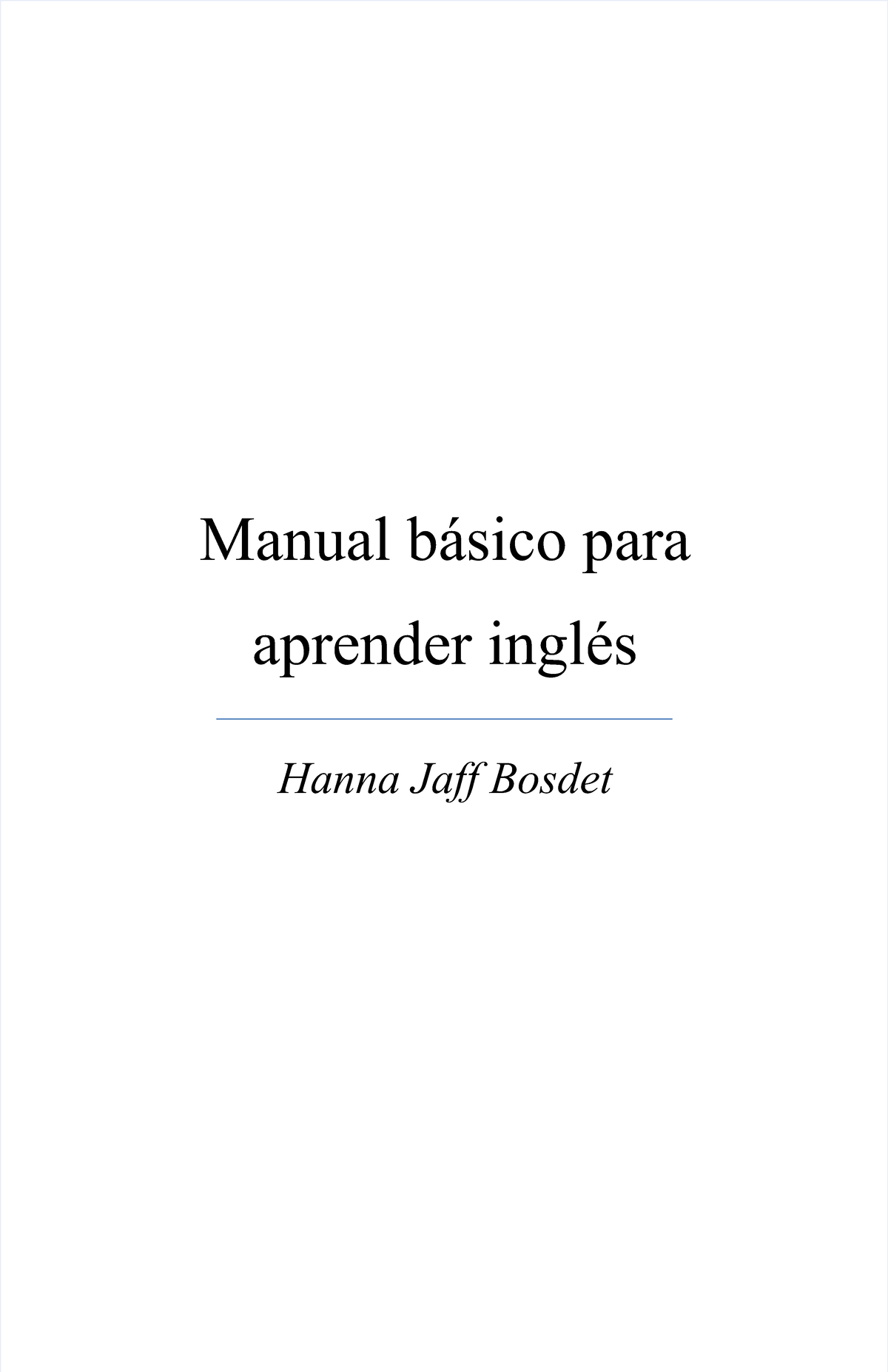 Manual basico para aprender ingles - Manual básico paraManual básico ...