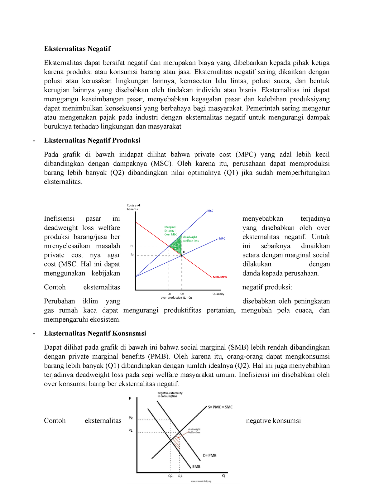 Eksternalitas - Eksternalitas Negatif Sering Dikaitkan Dengan Polusi ...