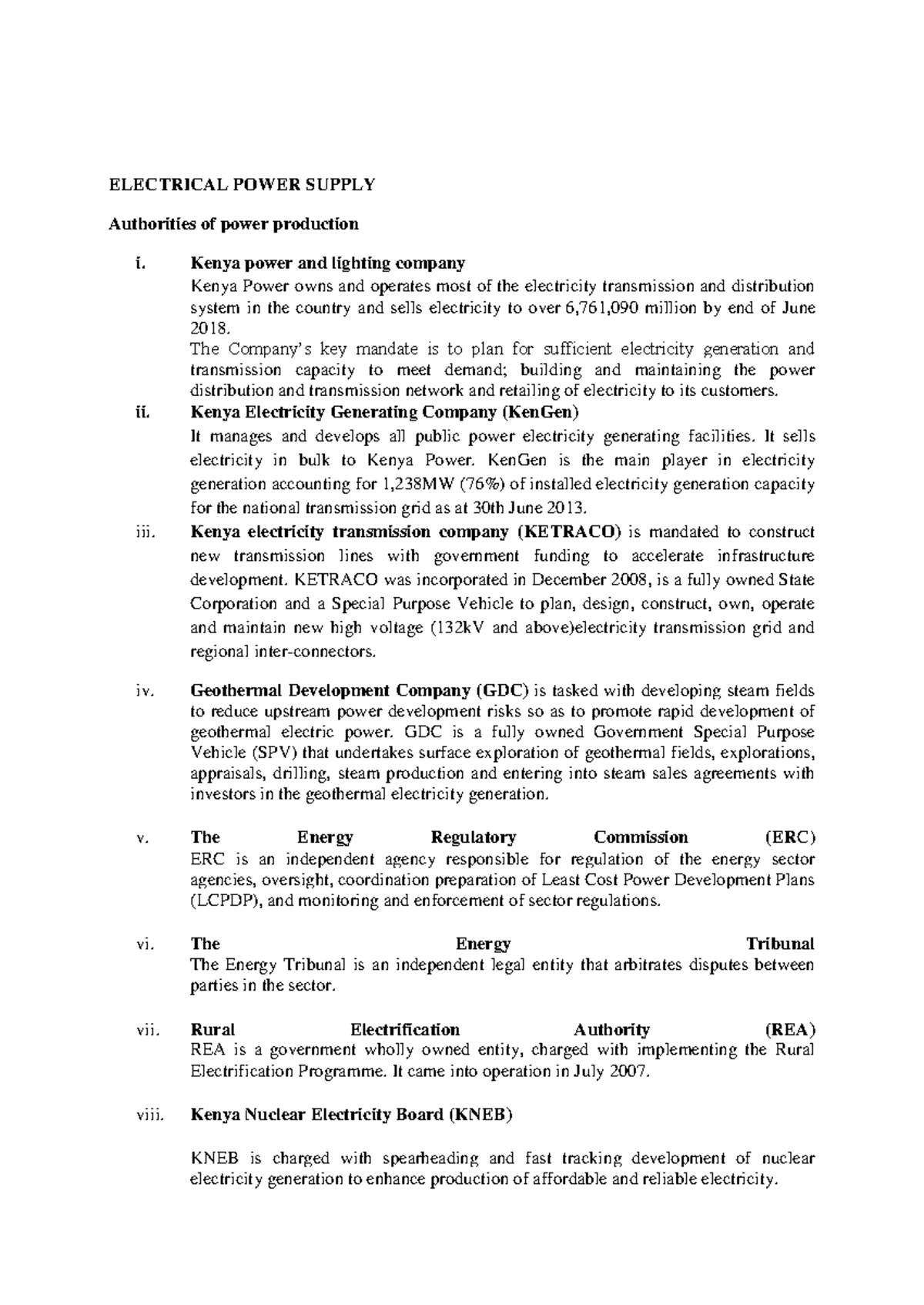 3 DEE 1 Electrical Power Supply ELECTRICAL POWER SUPPLY Authorities